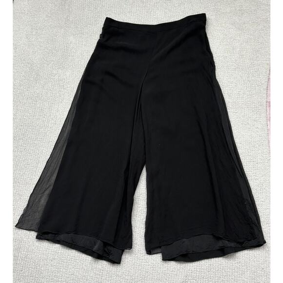 St. John Caviar Women's Black Palazzo Pants Size 14 #57980 - Picture 1 of 3